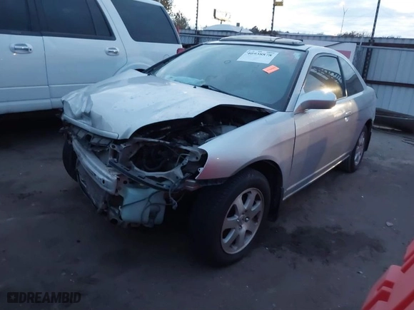 2003 Honda Civic EX with VIN 1HGEM229X3L040978, listed as a IAAI auction lot 40938878 with 250,124 mi miles. Bid and sale history available at carsss.com. Image 2.