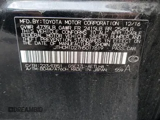 2017 Lexus IS 300 with VIN JTHCM1D27H5017619, listed as a Copart auction lot 55659015 with 90,150 mi miles and Salvage title. Bid and sale history available at DreamBid. Image 13.