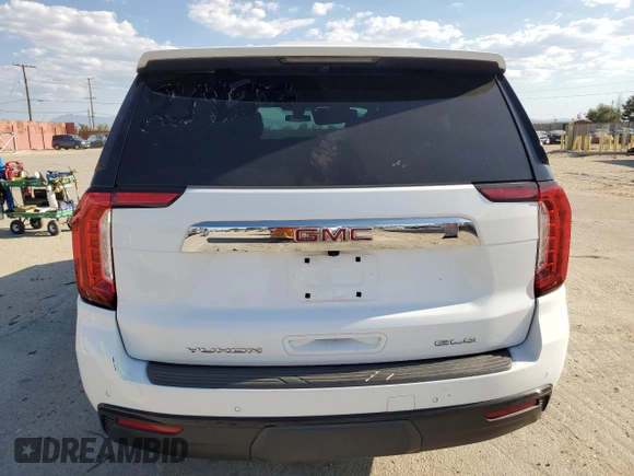 2022 GMC Yukon SLE with VIN 1GKS1AKDXNR198573, listed as a Copart auction lot 70461594 with 45,725 mi miles and Salvage Title. Bid and sale history available at carsss.com. Image 6.