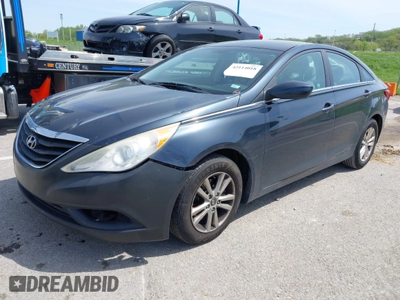 2012 Hyundai Sonata GLS with VIN 5NPEB4AC7CH485311, listed as a IAAI auction lot 42114018 with 240,584 mi miles and . Bid and sale history available at carsss.com. Image 2.