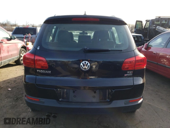 2016 Volkswagen Tiguan S with VIN WVGBV7AX7GW597813, listed as a Copart auction lot 88015075 with 73,544 mi miles and Salvage Title. Bid and sale history available at DreamBid. Image 6.