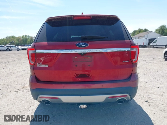 2017 Ford Explorer XLT z VIN 1FM5K8D80HGD76128, wystawiony jako IAAI lot #42114080 z przebiegiem 138 062 mil mil oraz . Historia ofert i sprzedaży dostępna na DreamBid. Obrazek 16.