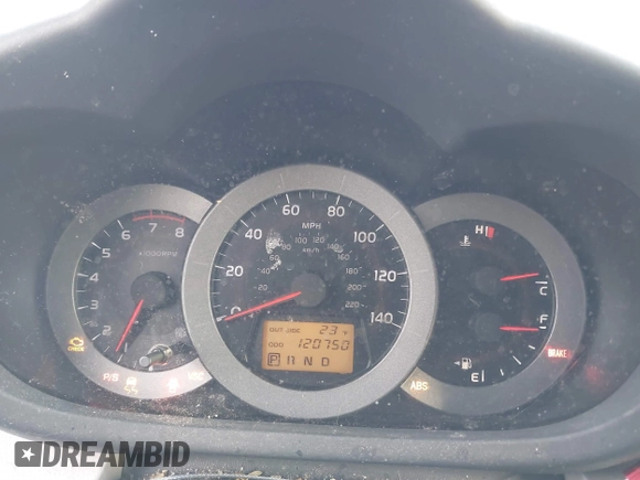 2008 Toyota RAV4 with VIN JTMZD33V286074582, listed as a IAAI auction lot 41586955 with 120,750 mi miles. Bid and sale history available at carsss.com. Image 7.
