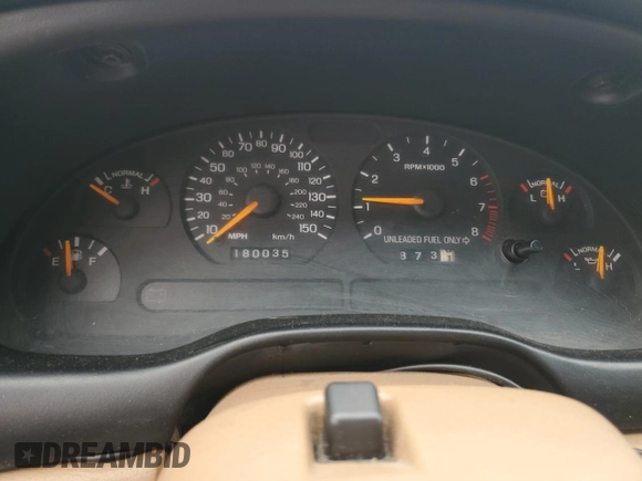 1998 Ford Mustang GT with VIN 1FAFP45XXWF160692, listed as a Copart auction lot 47210885 with 180,035 mi miles and Salvage Title. Bid and sale history available at carsss.com. Image 9.