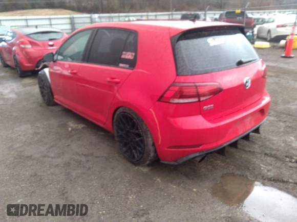2018 Volkswagen Golf GTI S with VIN 3VW447AU5JM293826, listed as a IAAI auction lot 41836972 with 75,008 mi miles. Bid and sale history available at carsss.com. Image 3.