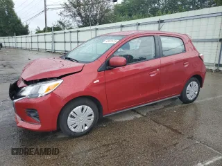 2024 Mitsubishi Mirage ES with VIN ML32AUHJ9RH007900, listed as a Copart auction lot 63987615 with 19,847 mi miles and Salvage title. Bid and sale history available at DreamBid. Image 1.