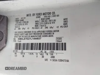 2020 Ford Transit Connect XL with VIN NM0LS7E27L1444837, listed as a IAAI auction lot 42418731 with 85,580 mi miles and . Bid and sale history available at DreamBid. Image 8.