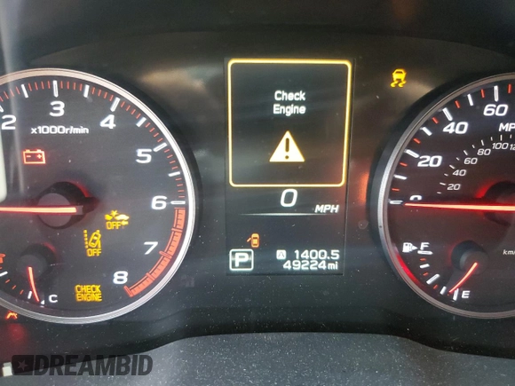 2023 Subaru WRX Premium with VIN JF1VBAH6XP8823907, listed as a Copart auction lot 50963905 with 49,224 mi miles and Salvage Title. Bid and sale history available at DreamBid. Image 9.