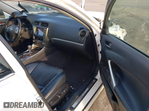 2013 Lexus IS 250 with VIN JTHCF5C27D5063030, listed as a IAAI auction lot 41475197 with 120,501 mi miles and . Bid and sale history available at DreamBid. Image 5.