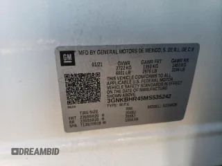 2021 Chevrolet Blazer LT z VIN 3GNKBHR45MS535242, wystawiony jako Copart lot #79763584 z przebiegiem Nie podano mil oraz Szkoda całkowita • Salvage title. Historia ofert i sprzedaży dostępna na DreamBid. Obrazek 13.