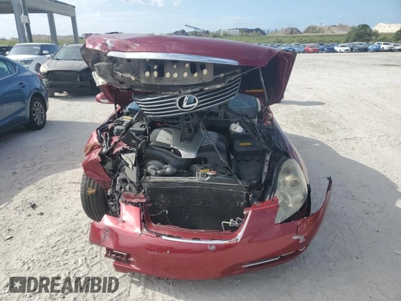 2006 Lexus SC 430 with VIN JTHFN48Y369009713, listed as a Copart auction lot 50726795 with 178,509 mi miles and Salvage title. Bid and sale history available at DreamBid. Image 5.