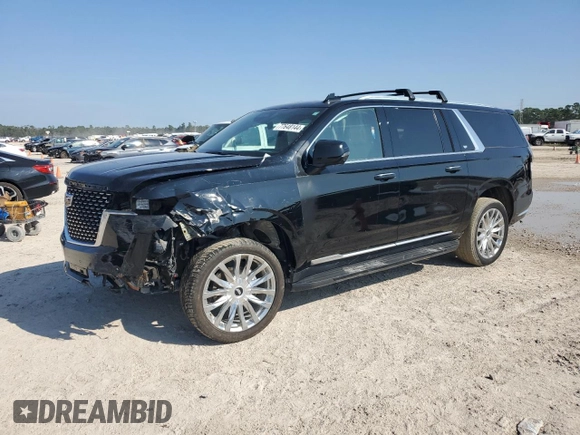2023 Cadillac Escalade z VIN 1GYS3KKL3PR106736, wystawiony jako Copart lot #77648144 z przebiegiem 47 491 mil mil oraz Nie do naprawy • Non repairable. Historia ofert i sprzedaży dostępna na DreamBid. Obrazek 1.