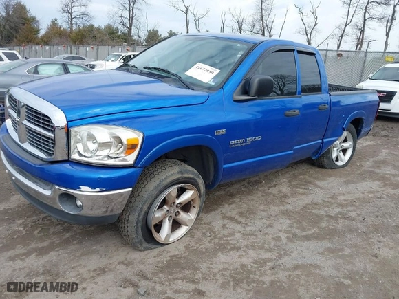 2007 Dodge Ram 1500 Laramie with VIN 1D7HU18217S196473, listed as a IAAI auction lot 41672039 with 122,430 mi miles. Bid and sale history available at carsss.com. Image 2.