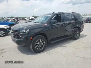 2023 Chevrolet Tahoe Z71 with VIN 1GNSKPKD0PR479724, listed as a Copart auction lot 55209755 with 32,186 mi miles and Salvage title. Bid and sale history available at DreamBid. Image 1.
