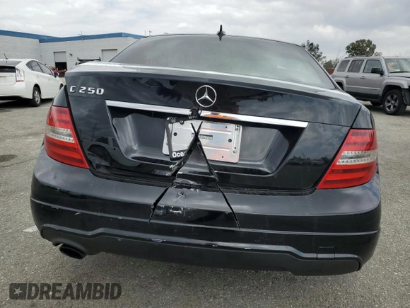 2014 Mercedes-Benz C C 250 Sport with VIN WDDGF4HB4ER303091, listed as a Copart auction lot 54742345 with Not Provided miles and Non Repairable. Bid and sale history available at carsss.com. Image 6.