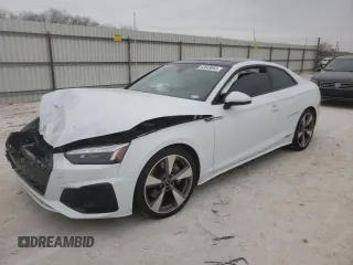 2020 Audi A5 Premium Plus z VIN WAUTNAF52LA001539, wystawiony jako Copart lot #42643063 z przebiegiem Nie podano mil oraz . Historia ofert i sprzedaży dostępna na DreamBid. Obrazek 1.