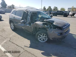 2018 Jeep Cherokee Latitude Plus with VIN 1C4PJLLB2JD511116, listed as a Copart auction lot 53005435 with 55,657 mi miles and Salvage title. Bid and sale history available at DreamBid. Image 4.