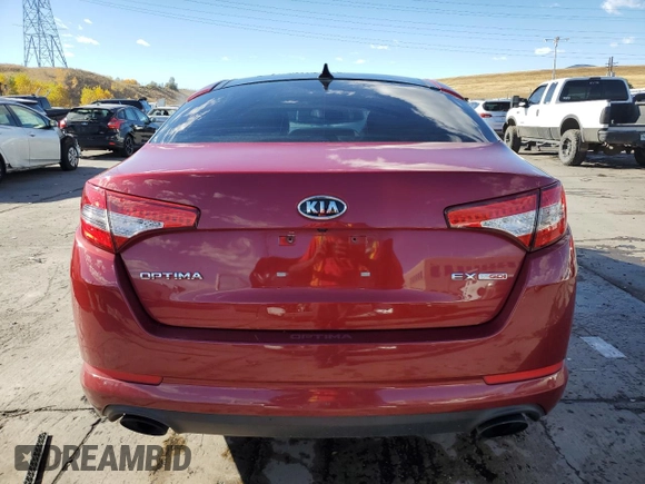 2012 Kia Optima EX with VIN 5XXGN4A68CG027623, listed as a Copart auction lot 77272054 with 112,115 mi miles and Salvage Title. Bid and sale history available at carsss.com. Image 6.