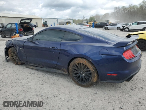 2019 Ford Mustang GT with VIN 1FA6P8CF2K5201110, listed as a Copart auction lot 51471395 with 49,981 mi miles and Salvage Title. Bid and sale history available at carsss.com. Image 2.