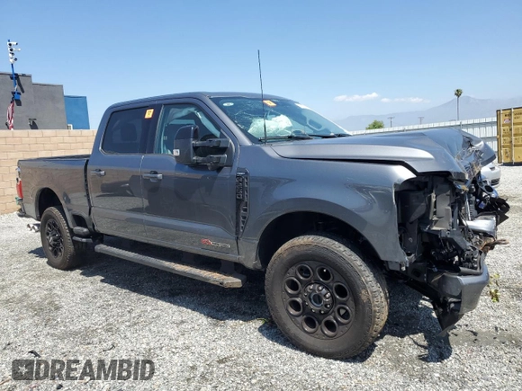 2024 Ford F-250 XL with VIN 1FT8W2BM3REC77366, listed as a Copart auction lot 56059195 with 6,038 mi miles and Salvage title. Bid and sale history available at DreamBid. Image 4.
