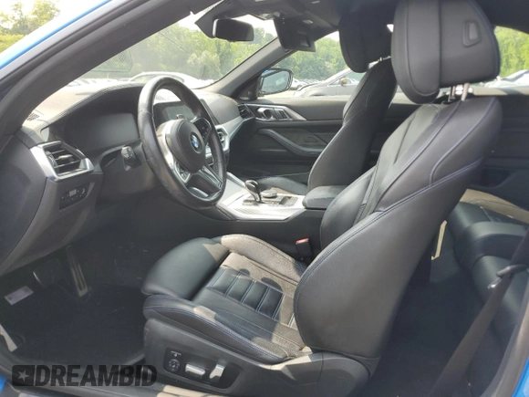 2023 BMW 4 Series 430i xDrive with VIN WBA43AT01PCM32225, listed as a Copart auction lot 60509935 with 25,769 mi miles and Salvage title. Bid and sale history available at DreamBid. Image 7.