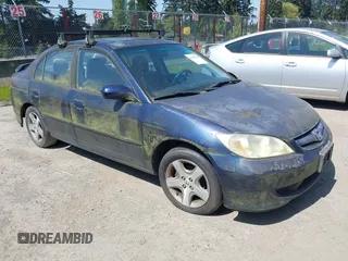 2004 Honda Civic EX with VIN 2HGES26734H582176, listed as a IAAI auction lot 42100181 with 145,456 mi miles and . Bid and sale history available at DreamBid. Image 1.