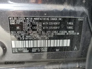 2023 Toyota RAV4 LE with VIN 2T3F1RFV4PC347773, listed as a Copart auction lot 53130605 with 33,775 mi miles and Salvage Title. Bid and sale history available at carsss.com. Image 13.