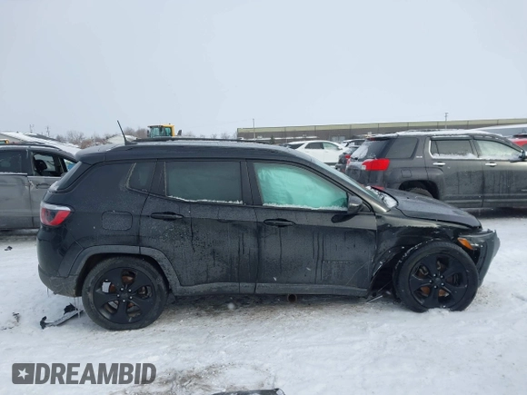 2020 Jeep Compass North with VIN 3C4NJDBB8LT168386, listed as a IAAI auction lot 41621280 with 90,023 mi miles and . Bid and sale history available at DreamBid. Image 12.