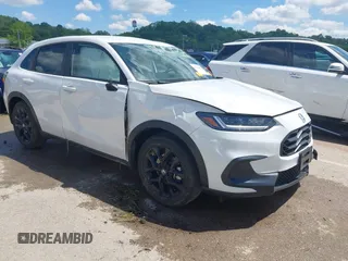 2024 Honda HR-V Sport with VIN 3CZRZ1H57RM761566, listed as a IAAI auction lot 42196492 with 12,113 mi miles and . Bid and sale history available at DreamBid. Image 1.