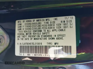 2014 Acura RDX Technology with VIN 5J8TB3H57EL010816, listed as a IAAI auction lot 42094338 with Not provided miles and . Bid and sale history available at DreamBid. Image 9.