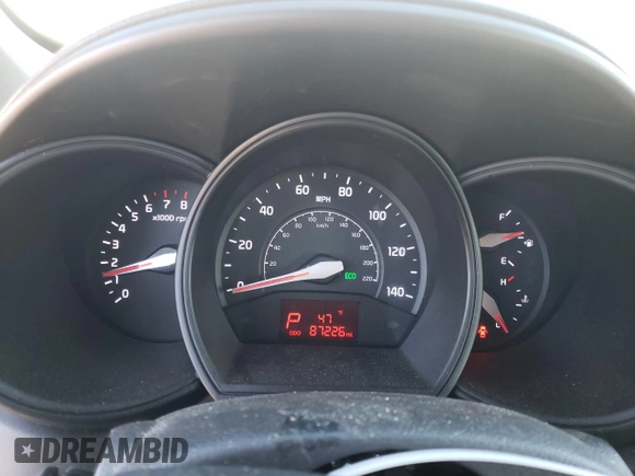 2014 Kia Rio EX with VIN KNADN5A36E6359072, listed as a Copart auction lot 78525594 with 87,226 mi miles and Salvage Title. Bid and sale history available at carsss.com. Image 9.