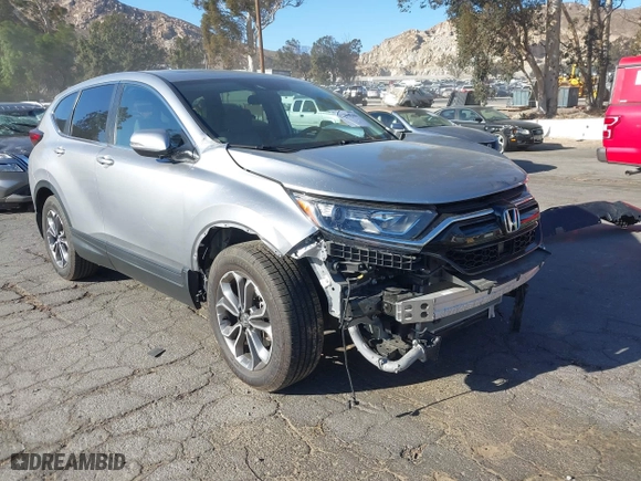 2021 Honda CR-V EX with VIN 2HKRW1H56MH420768, listed as a IAAI auction lot 41398106 with 27,188 mi miles. Bid and sale history available at carsss.com. Image 1.