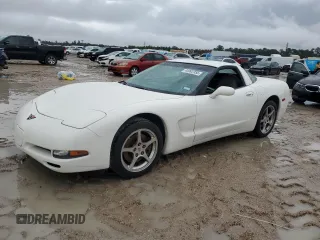2002 Chevrolet Corvette with VIN 1G1YY22G625116965, listed as a Copart auction lot 44992355 with 136,446 mi miles and Salvage Title. Bid and sale history available at carsss.com. Image 1.
