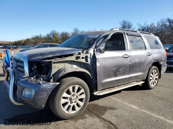 2010 Toyota Sequoia Platinum with VIN 5TDDY5G16AS031497, listed as a Copart auction lot 48142095 with 92,540 mi miles and Salvage Title. Bid and sale history available at carsss.com. Image 1.