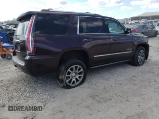 2017 GMC Yukon Denali with VIN 1GKS2CKJ6HR341778, listed as a Copart auction lot 76376264 with 0 mi miles and Salvage Title. Bid and sale history available at carsss.com. Image 3.