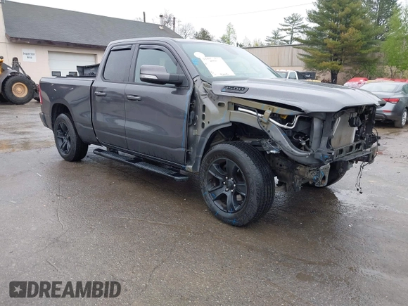 2020 Ram 1500 Big Horn with VIN 1C6SRFBT9LN292321, listed as a IAAI auction lot 42193481 with 81,809 mi miles and . Bid and sale history available at DreamBid. Image 1.