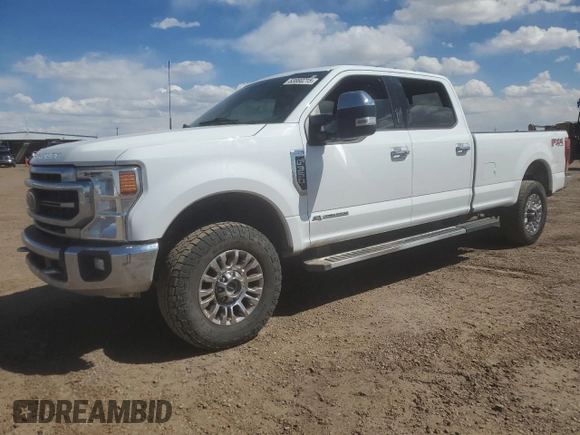 2022 Ford F-350 XL with VIN 1FT8W3BT6NEE97625, listed as a Copart auction lot 53880215 with 110,664 mi miles and Salvage title. Bid and sale history available at DreamBid. Image 1.