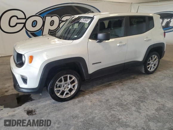 2023 Jeep Renegade Latitude with VIN ZACNJDB15PPP63553, listed as a Copart auction lot 54397375 with 38,923 mi miles and Clean Title. Bid and sale history available at carsss.com. Image 1.