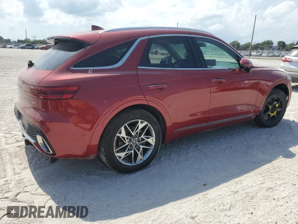 2022 Genesis GV70 2.5T with VIN KMUMADTB1NU067187, listed as a Copart auction lot 58198425 with 19,019 mi miles and Salvage title. Bid and sale history available at DreamBid. Image 3.