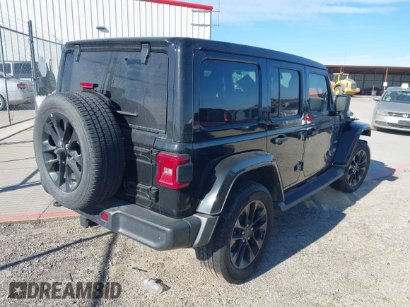 2021 Jeep Wrangler Unlimited Sahara z VIN 1C4JJXP68MW863698, wystawiony jako IAAI lot #41615738 z przebiegiem Nie podano mil oraz . Historia ofert i sprzedaży dostępna na DreamBid. Obrazek 4.