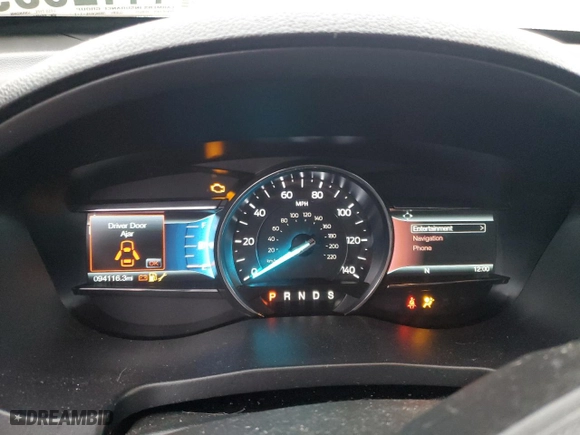 2017 Ford Explorer XLT with VIN 1FM5K8DH0HGD84004, listed as a Copart auction lot 44126095 with 94,116 mi miles and Salvage Title. Bid and sale history available at carsss.com. Image 9.