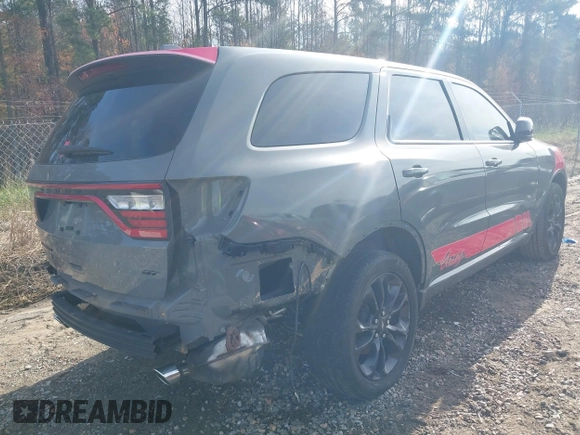2021 Dodge Durango GT Plus with VIN 1C4RDHDG4MC882179, listed as a IAAI auction lot 40960672 with 50,443 mi miles and . Bid and sale history available at DreamBid. Image 4.