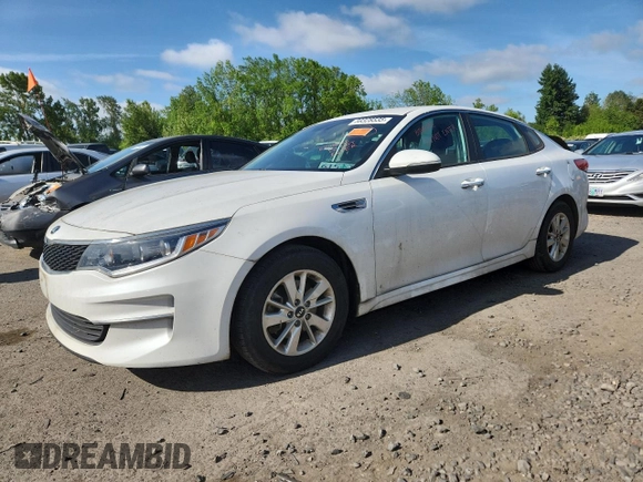 2017 Kia Optima LX with VIN 5XXGT4L31HG152205, listed as a Copart auction lot 59328535 with Not provided miles and Salvage title. Bid and sale history available at DreamBid. Image 1.
