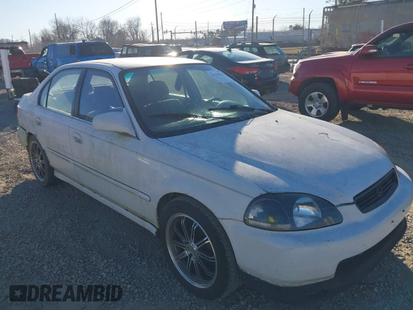 1997 Honda Civic LX with VIN 1HGEJ6571VL028196, listed as a IAAI auction lot 41429128 with 398,114 mi miles. Bid and sale history available at carsss.com. Image 1.