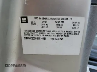 2006 Buick LaCrosse CX z VIN 2G4WC552661114621, wystawiony jako Copart lot #56751965 z przebiegiem 117 443 mil mil oraz Czysty tytuł • Clean title. Historia ofert i sprzedaży dostępna na DreamBid. Obrazek 12.