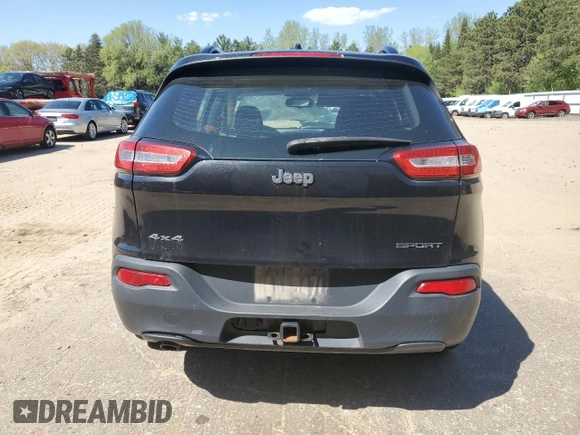 2015 Jeep Cherokee Sport z VIN 1C4PJMAB7FW673828, wystawiony jako Copart lot #55043725 z przebiegiem Nie podano mil oraz Szkoda całkowita • Salvage title. Historia ofert i sprzedaży dostępna na DreamBid. Obrazek 6.