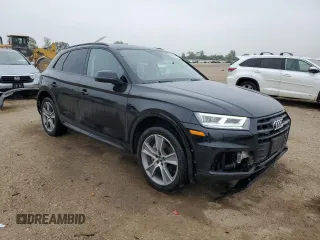 2020 Audi Q5 Premium Plus with VIN WA1BNAFY4L2065613, listed as a Copart auction lot 60804035 with 52,698 mi miles and Salvage title. Bid and sale history available at DreamBid. Image 4.