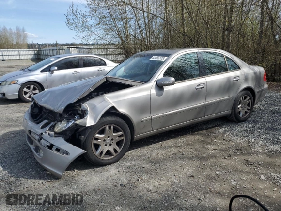 2003 Mercedes-Benz E-Class 3.2L with VIN WDBUF65J33A220573, listed as a Copart auction lot 52085375 with 142,536 mi miles and Salvage Title. Bid and sale history available at carsss.com. Image 1.