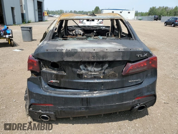 2020 Acura TLX w/Advance Pkg with VIN 19UUB3F82LA801832, listed as a Copart auction lot 65705254 with 0 mi miles and Non Repairable. Bid and sale history available at carsss.com. Image 6.