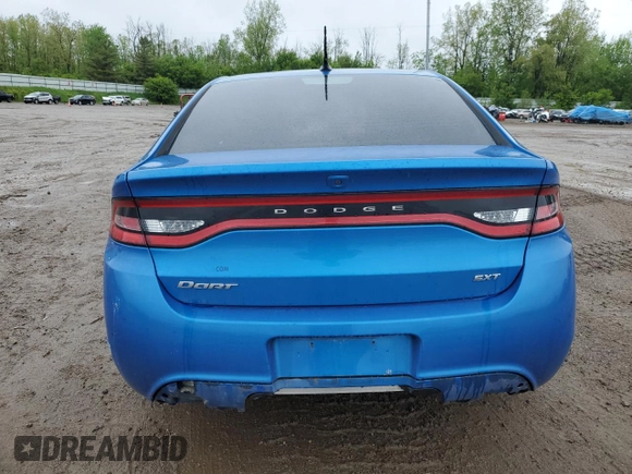 2016 Dodge Dart SXT z VIN 1C3CDFBB1GD741459, wystawiony jako Copart lot #57442315 z przebiegiem Nie podano mil oraz Czysty tytuł • Clean title. Historia ofert i sprzedaży dostępna na DreamBid. Obrazek 6.